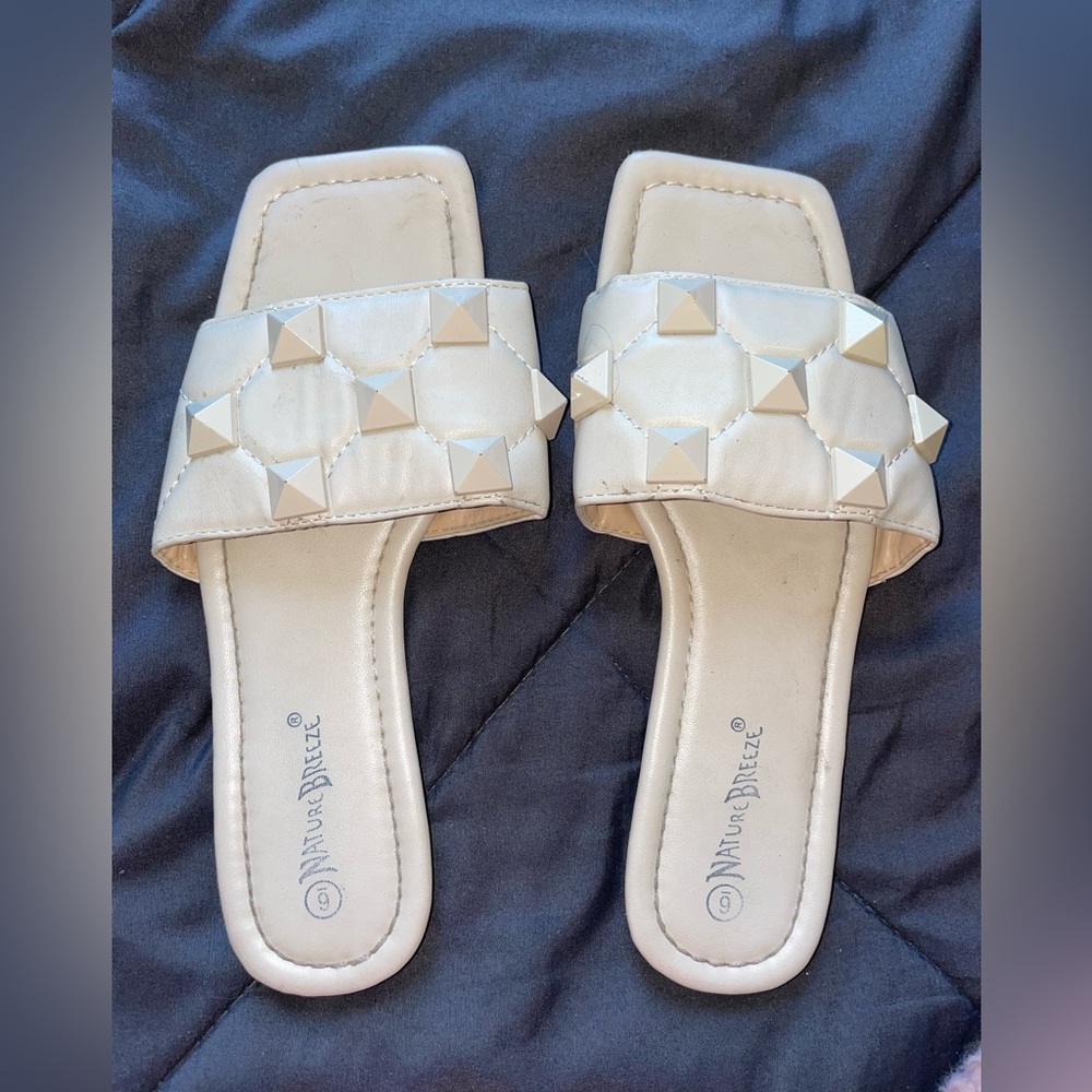 Studded Nude Sandals